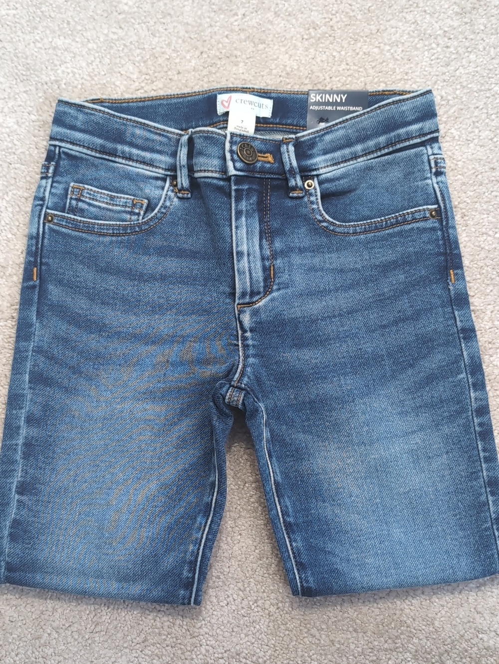 Crewcuts Girl Skinny Denim Shorts - Blue Wash NWT